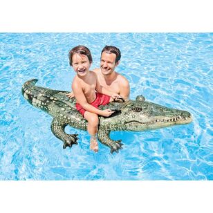 Lazy Dayz Realistic Inflatable Gator Ride-On