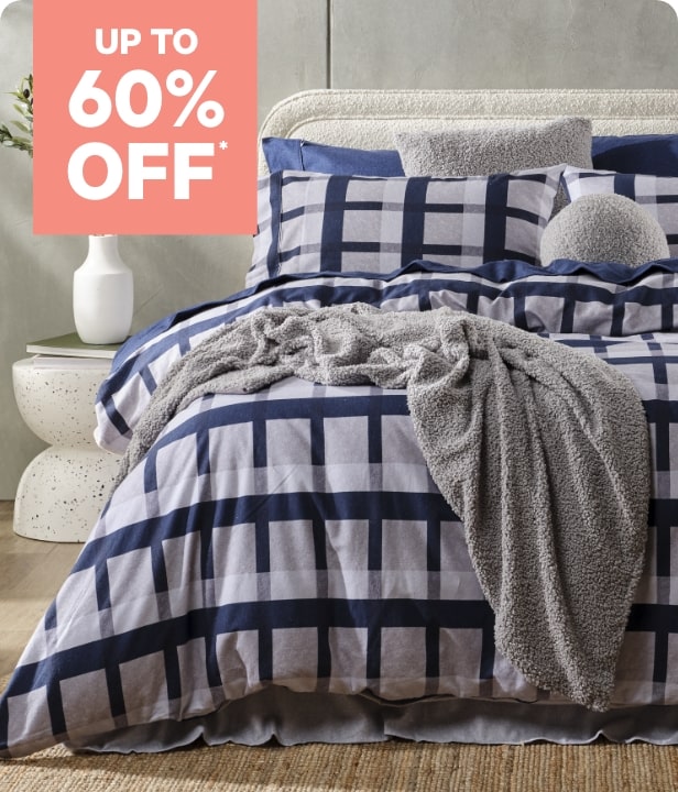 Up To 60% Off All Flannelette Sheets & Flannelette Quilt Cover Sets