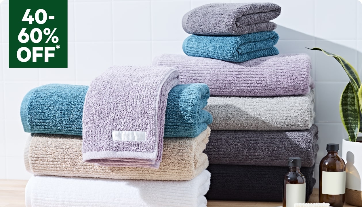 40% To 60% Off All Towels