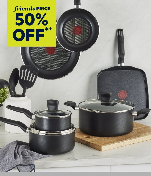 50% Off Full Priced Cooksets